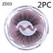 Self-adhesive Reusable Glue-free Eye Lashes With Natural Curl ZD03 2PC