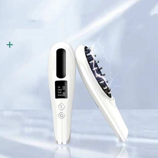 Color Light Vibration Ion Micro-current Hair Care Instrument White English