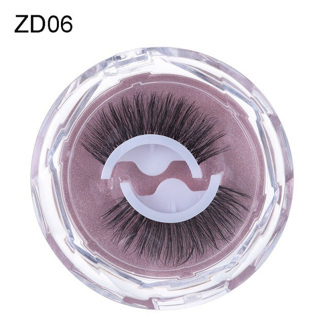 Self-adhesive Reusable Glue-free Eye Lashes With Natural Curl ZD06