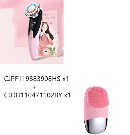 Facial Massage Device Pink set USB