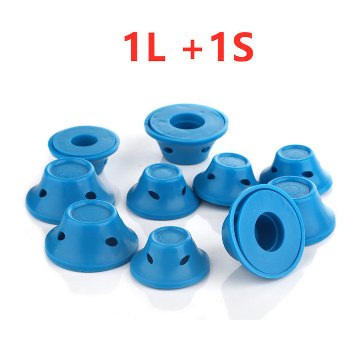 Soft Rubber Magic Hair Care Rollers Silicone Hair Curlers No Heat Hair Styling Tool 1L and 1S blue