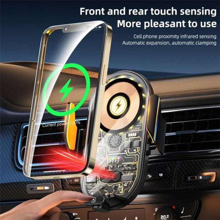 C23 66W Car Air Vent Phone Holder Wireless Charger(Black)