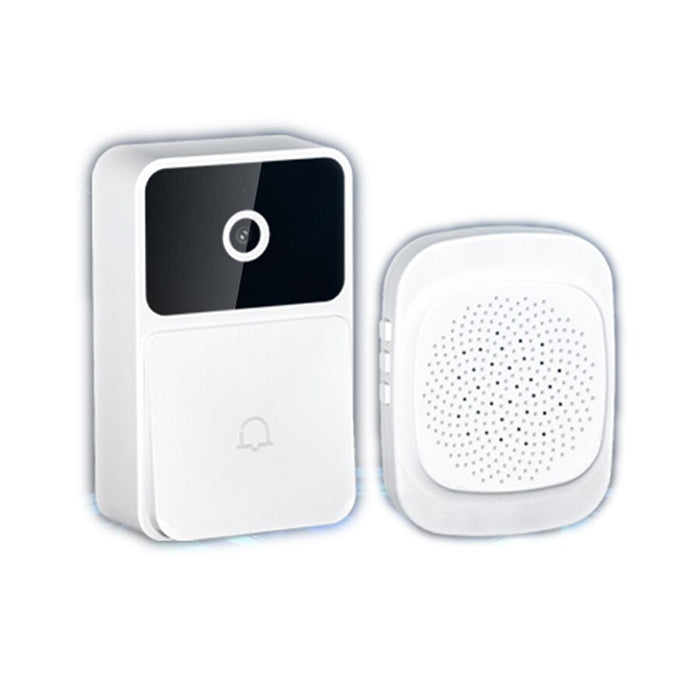 WIFI Video Doorbell Camera Wireless Night Vision Smart Home Security HD Door Bell Two Way Intercom Voice Change For Home WHT