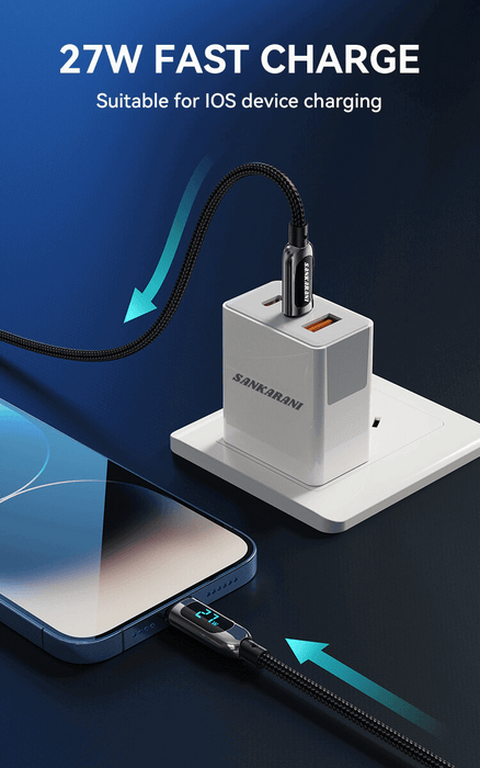 Nylon Braided 27W Fast Charging Type-C to iPhone Cable